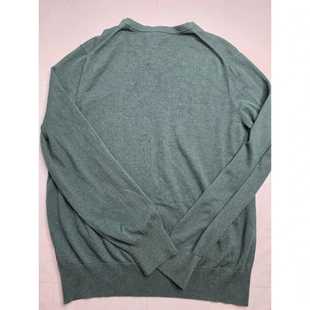 Banana Republic Luxury Blend Sweater Men's XL Green Knitted V-Neck Warm Wear